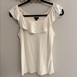 Off-White Ruffle Sleeve Blouse